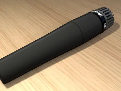 Shure SM57 Microphone 3D model