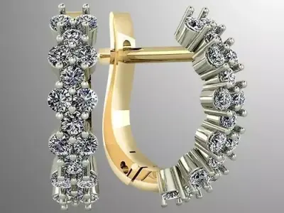 Earrings 36 3D print model