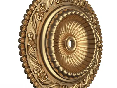 Ceiling Rosette 013 Low-poly 3D model