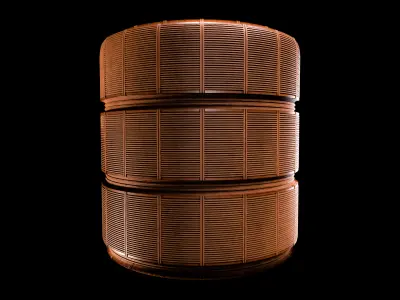 Slatted Wood Panel material Texture