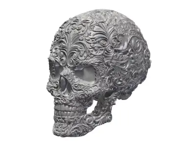 Skull Ornamental 3D print model