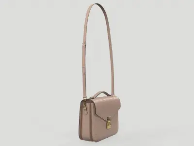 Louis Vuitton Pochette Metis Bag Monogram Tourterelle Cream Low-poly 3D model