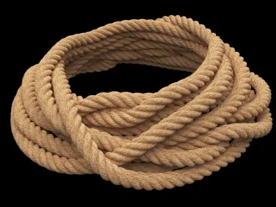 Rope Pile 3D model