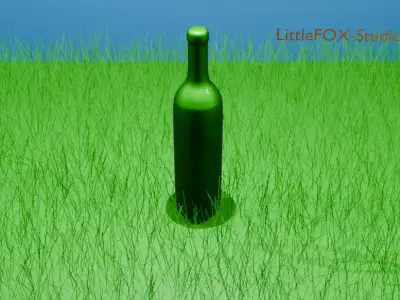 bottle Low-poly 3D model