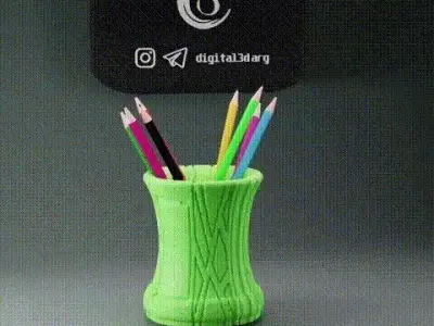 PACK PENCIL HOLDER WITH PATTERNS X20 3D print model