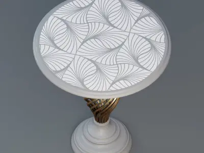 Twisted occasional table 3D model