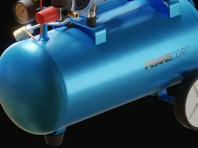 Low Noise Air Compressor 3D model
