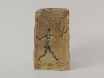 Antique Candle PhotoScanned 3D Model Realism Low-poly 3D model