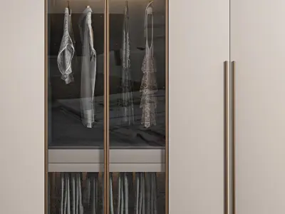 wardrobe Cabinets monomer Modern decoration 3D model