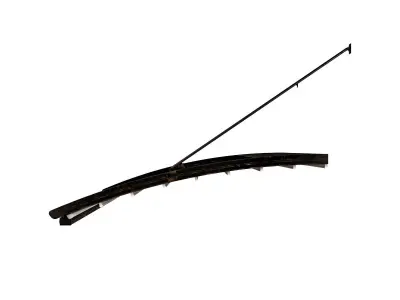 Motorized Pergola 6 worn steel 3D model