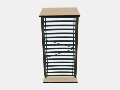 MALM Bed frame high 73 Low-poly 3D model