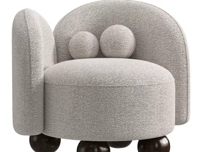 MANON ARMCHAIR BY NOHO 3D model
