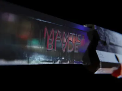 Mantis Blade CYBERPUNK Low-poly 3D model