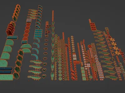 PixelBricks3D - Lego Christmas Table Decoration  3D print model