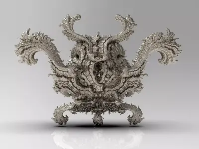 Fractal Kleinian - 2Fold Symmetry 3D print model