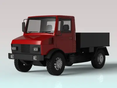pickup truck 3D model from CGTrader - Polygon mesh