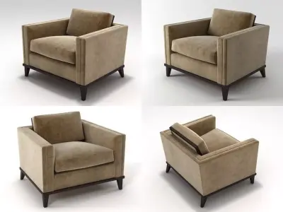 Hudson Club chair 3D model
