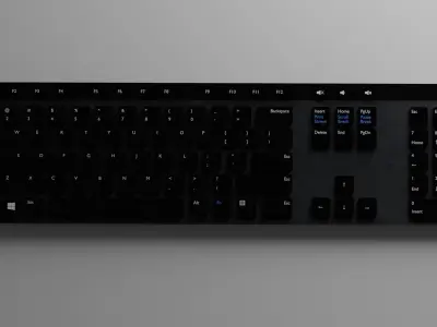 Computer Keyboard 3D model Free 3D model