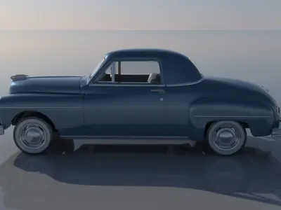 Plymouth Business Coupe 1949 3D print model