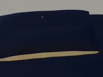 Blue Pillow Free 3D model