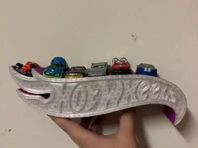 HOTWHEELS CAR DISPLAY LOGO 3D print model