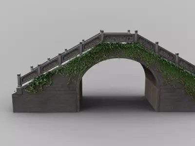 Bridge stone 3D model