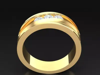 Luxury Men Rings Designs 4MR072 3D print model