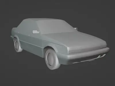Nissan Sentra B13 Low-poly 3D model