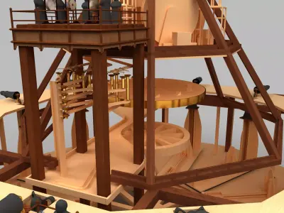 Korean Traditional Water Clock Okru 3D Model  3D model