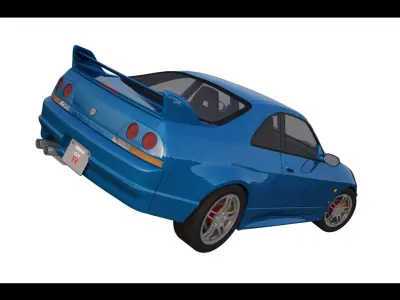 Nissan GTR- R33 3D model