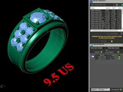Luxury Men Rings Designs 5MR089 3D print model