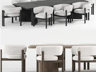 Dining Set 01 3D model