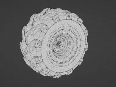 Scifi Wheel Free 3D model