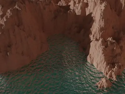 Diving into the World-  Realistic 3D Animation of Canyon Free 3D model