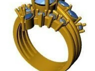 6 IN 1 Ring 3D print model