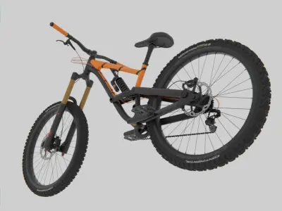 Mountain bike PBR 3D model