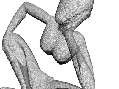 African Statue Free 3D model