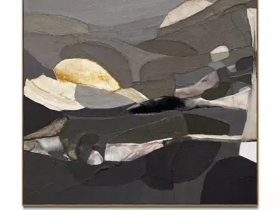 Plaster two square photo frames 49 Low-poly 3D model