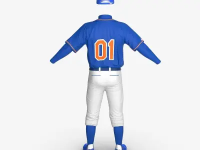 Baseball Player Outfit Generic 4  3D model
