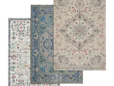Rug Set 2095 3D model