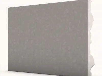 Eroded Basalt Wall Scene Geometry 3D model