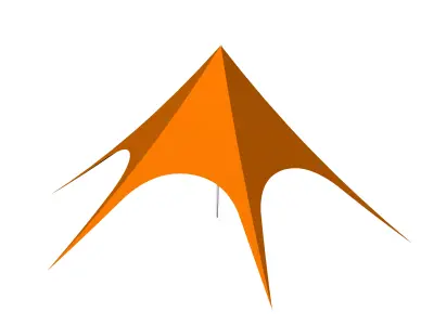 Fabric tent 3D model