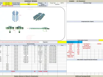 Luxury Chandelier Diamond Earrings CAD Design Gold Silver 3D print model