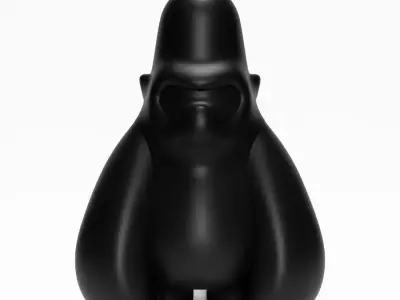 Minimalist  Blacky Kong toy 3D print model