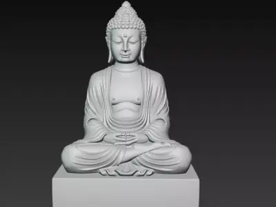 Buddha Statue 3D Model For Print 3D print model