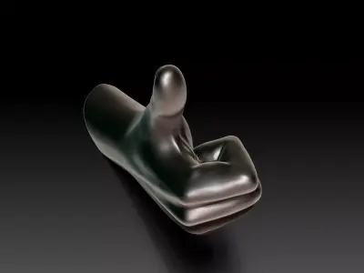 Hanger Thumbs Up made for 3D Printing 3D print model