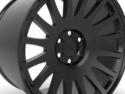 Matte Black Black Rhino Bullhead Wheel Series Bullhead 3D print model