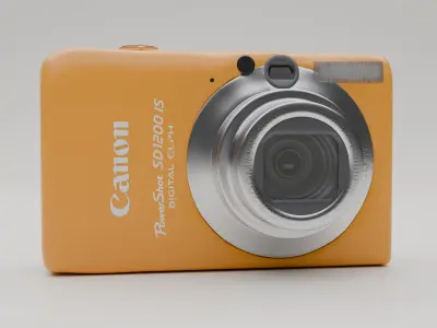 Cannon Camera Low-poly 3D model