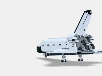 LEGO Icons NASA Shuttle Discovery 10283 Low-poly 3D model