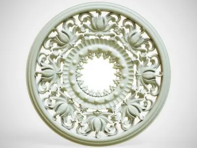 Engraving  no3 Low-poly 3D model